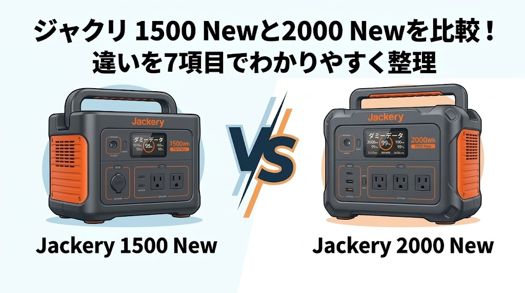 ジャクリ 1500 Newと2000 Newを比較！